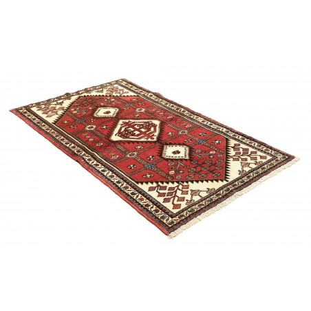 Tappeto Hamadan Persia marrone giallo 107x176