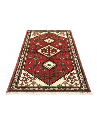 Tappeto Hamadan Persia marrone giallo 107x176