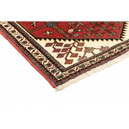 Tappeto Hamadan Persia marrone giallo 107x176