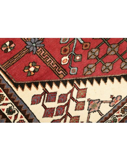 Tappeto Hamadan Persia marrone giallo 107x176