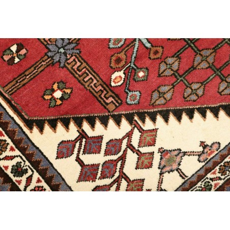 Tappeto Hamadan Persia marrone giallo 107x176
