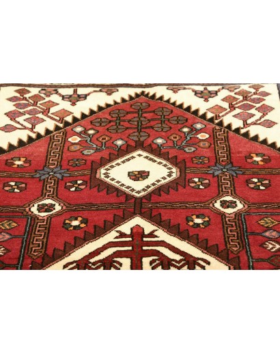 Tappeto Hamadan Persia marrone giallo 107x176
