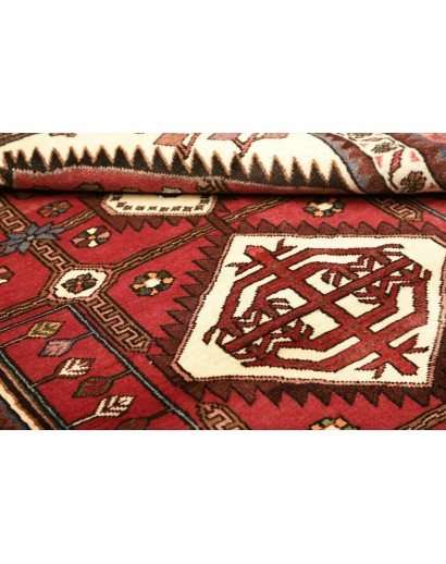 Tappeto Hamadan Persia marrone giallo 107x176