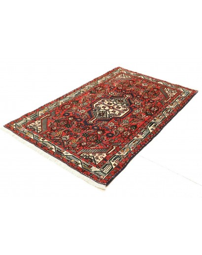 Tappeto Hamadan Persia marrone giallo 97x150