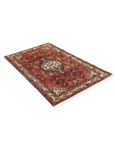 Tappeto Hamadan Persia marrone giallo 97x150