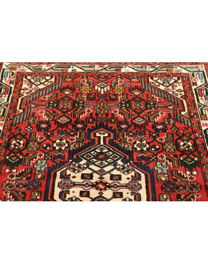 Tappeto Hamadan Persia marrone giallo 97x150