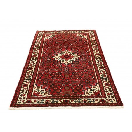 Tappeto Hamadan Persia marrone giallo 106x170