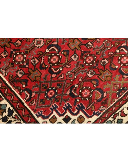 Tappeto Hamadan Persia marrone giallo 106x170