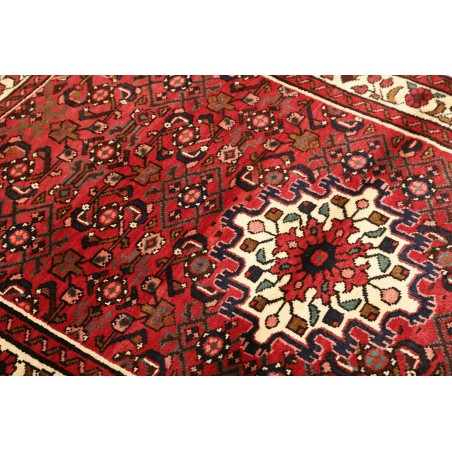 Tappeto Hamadan Persia marrone giallo 106x170