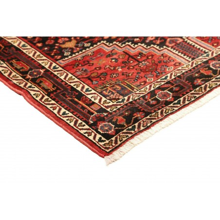 Tappeto Hamadan Persia marrone giallo 115x162