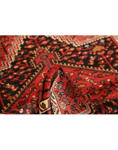 Tappeto Hamadan Persia marrone giallo 115x162