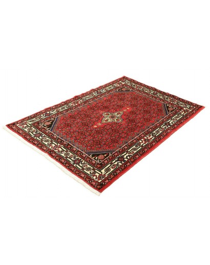 Tappeto Hamadan Persia marrone blu 106x147