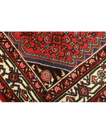 Tappeto Hamadan Persia marrone blu 106x147