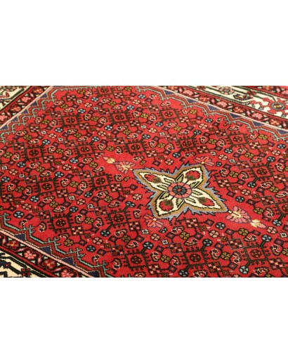Tappeto Hamadan Persia marrone blu 106x147