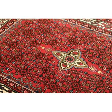 Tappeto Hamadan Persia marrone blu 106x147
