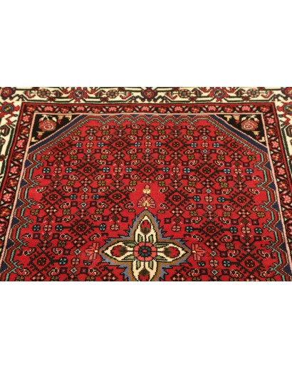Tappeto Hamadan Persia marrone blu 106x147