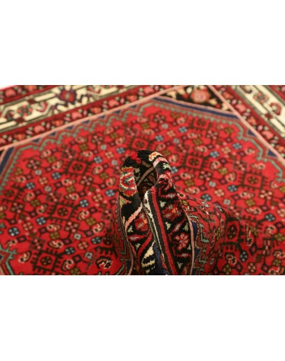 Tappeto Hamadan Persia marrone blu 106x147