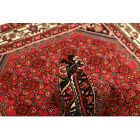 Tappeto Hamadan Persia marrone blu 106x147
