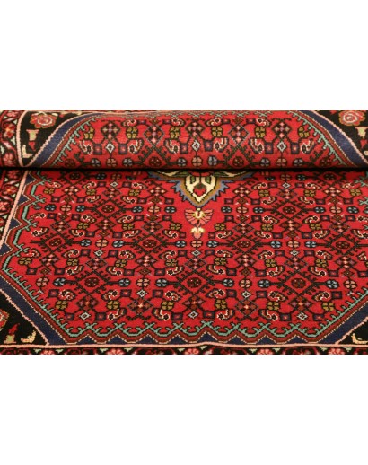 Tappeto Hamadan Persia marrone blu 106x147