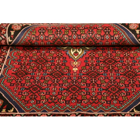 Tappeto Hamadan Persia marrone blu 106x147