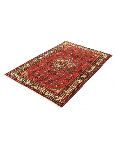 Tappeto Hamadan Persia marrone giallo 102x150