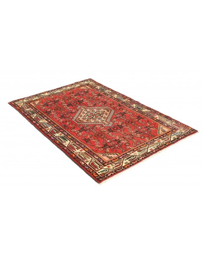 Tappeto Hamadan Persia marrone giallo 102x150