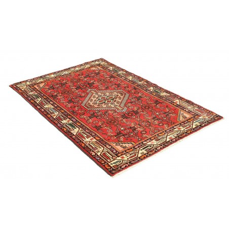 Tappeto Hamadan Persia marrone giallo 102x150