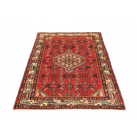Tappeto Hamadan Persia marrone giallo 102x150