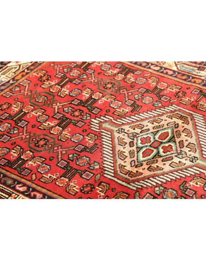 Tappeto Hamadan Persia marrone giallo 102x150
