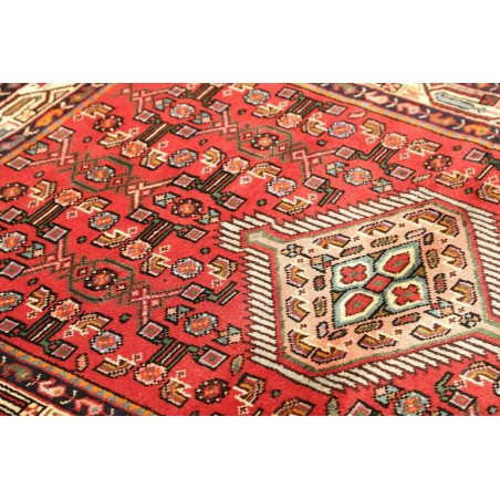 Tappeto Hamadan Persia marrone giallo 102x150