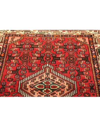 Tappeto Hamadan Persia marrone giallo 102x150