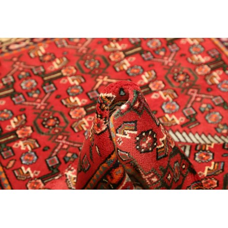 Tappeto Hamadan Persia marrone giallo 102x150