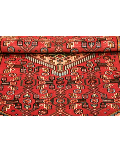 Tappeto Hamadan Persia marrone giallo 102x150