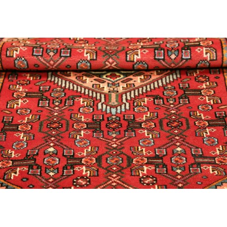 Tappeto Hamadan Persia marrone giallo 102x150