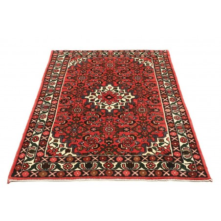 Tappeto Hamadan Persia marrone giallo 104x152