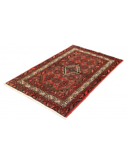 Tappeto Hamadan Persia verde marrone 100x150