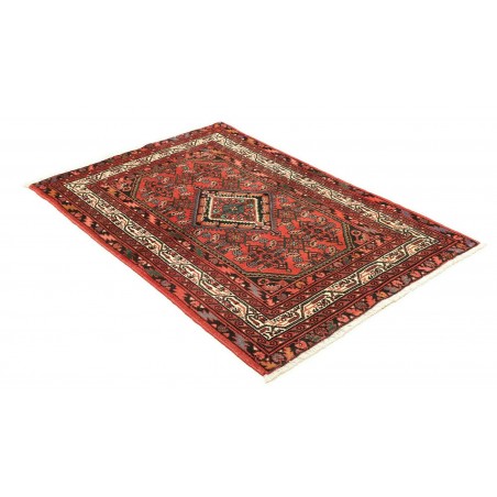 Tappeto Hamadan Persia verde marrone 100x150