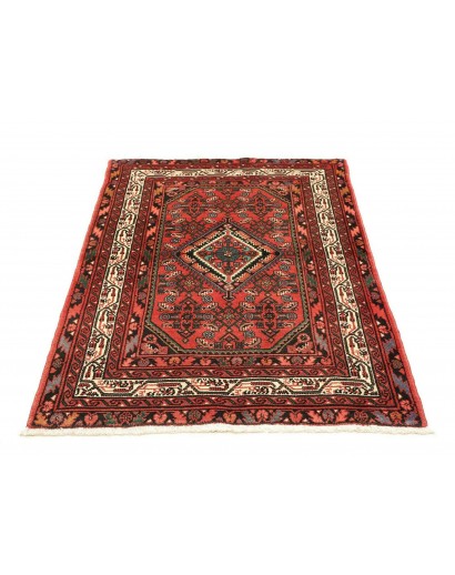 Tappeto Hamadan Persia verde marrone 100x150