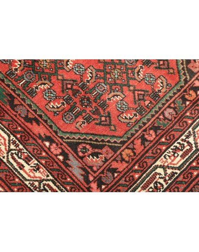 Tappeto Hamadan Persia verde marrone 100x150