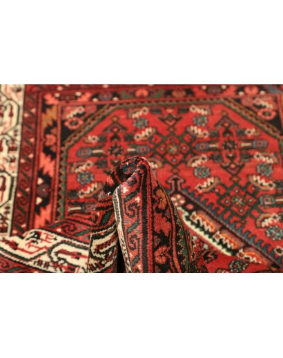 Tappeto Hamadan Persia verde marrone 100x150