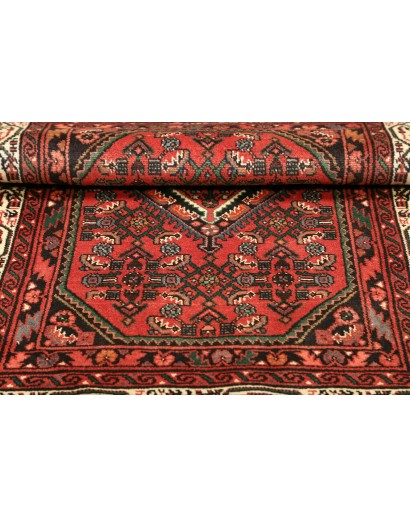 Tappeto Hamadan Persia verde marrone 100x150
