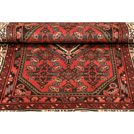 Tappeto Hamadan Persia verde marrone 100x150