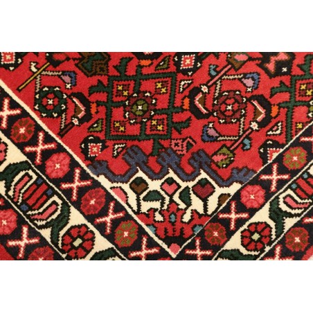 Tappeto Hamadan Persia marrone 106x149
