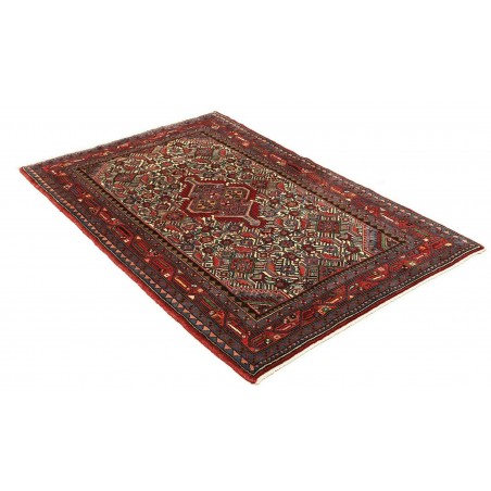 Tappeto Hamadan Persia grigio marrone 110x172