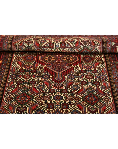 Tappeto Hamadan Persia grigio marrone 110x172