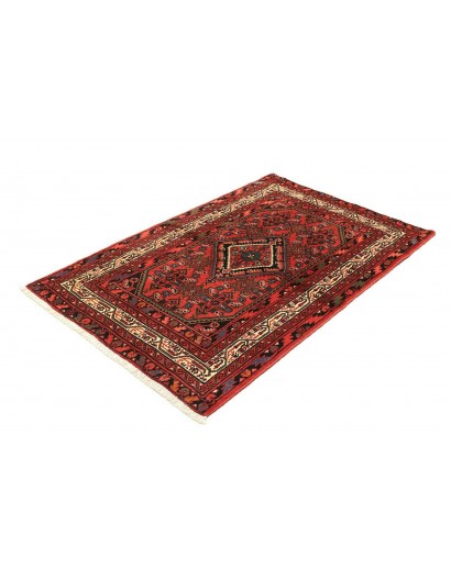 Tappeto Hamadan Persia marrone giallo 103x156