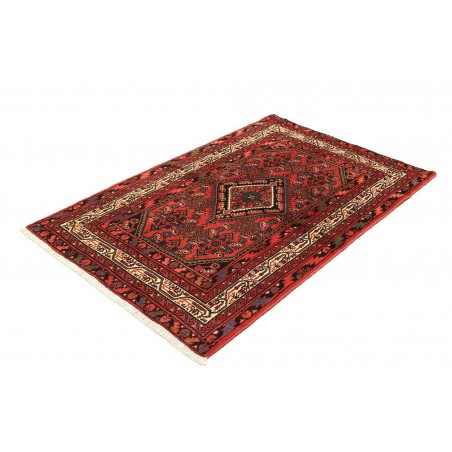 Tappeto Hamadan Persia marrone giallo 103x156