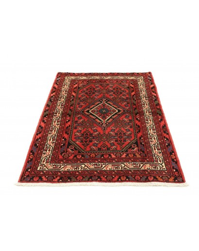 Tappeto Hamadan Persia marrone giallo 103x156
