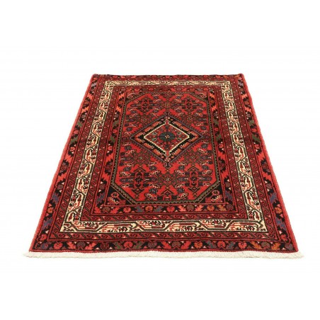 Tappeto Hamadan Persia marrone giallo 103x156