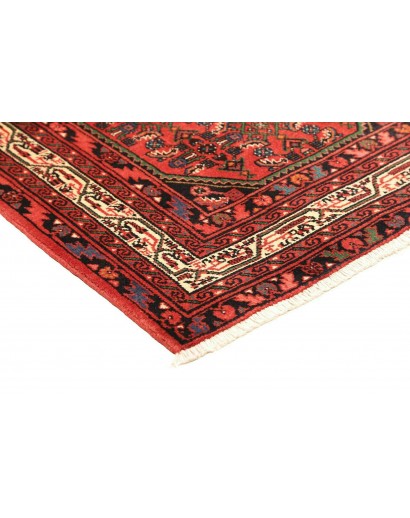 Tappeto Hamadan Persia marrone giallo 103x156